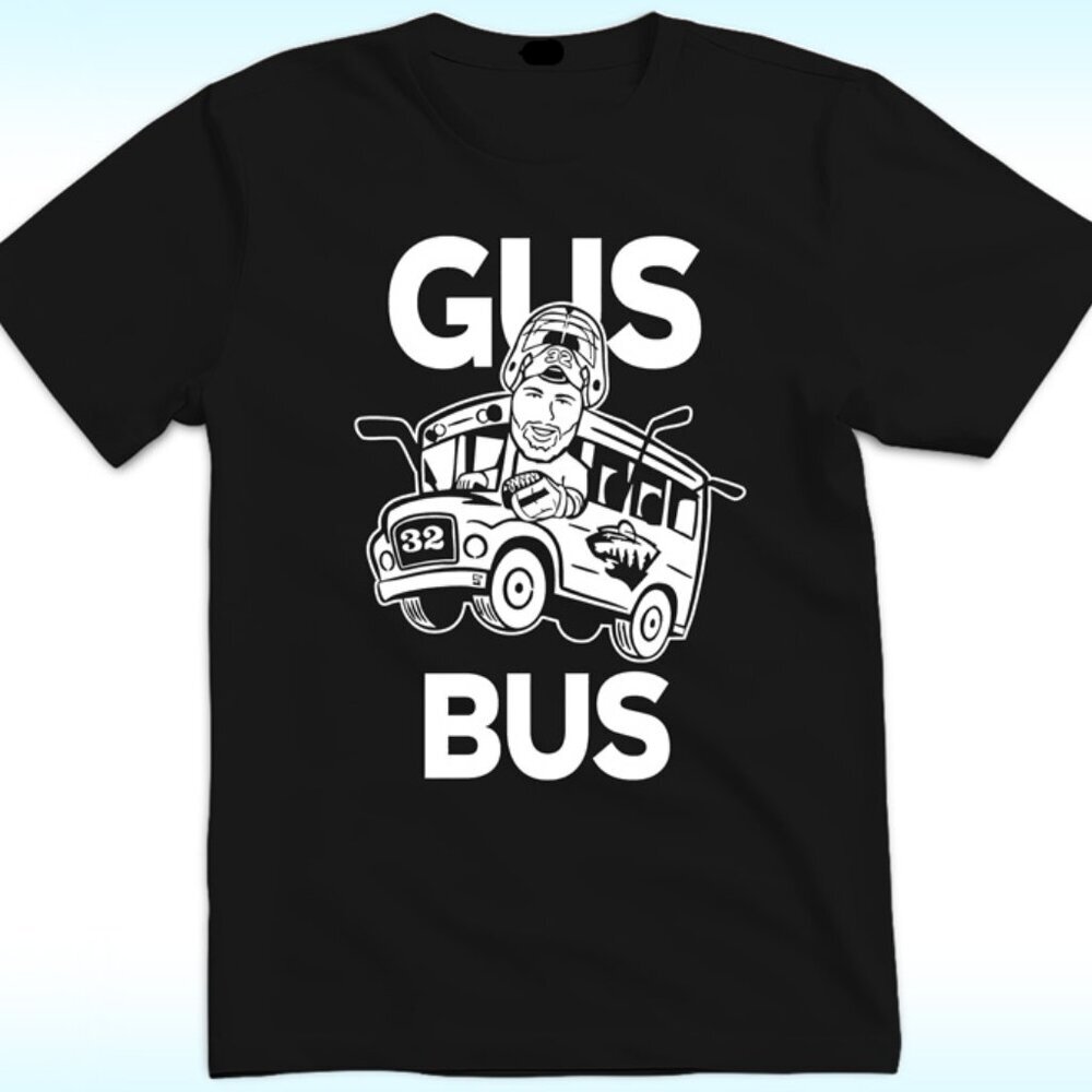 Filip Gustavsson Gus Bus Minnesota Wild Hockey T Shirt 90
